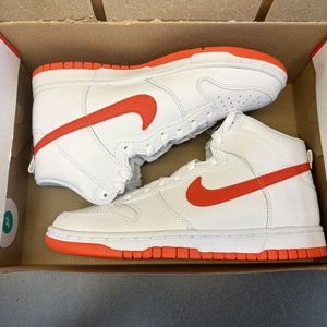 Nike Dunk High Retro White Picante Red Size 8 Mens Sneakers Shoes DV0828-100